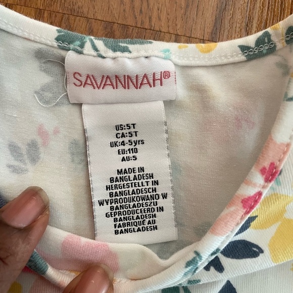 🎈🎈🎈Savannah Floral Spring Dress Size 5T - Picture 4 of 6
